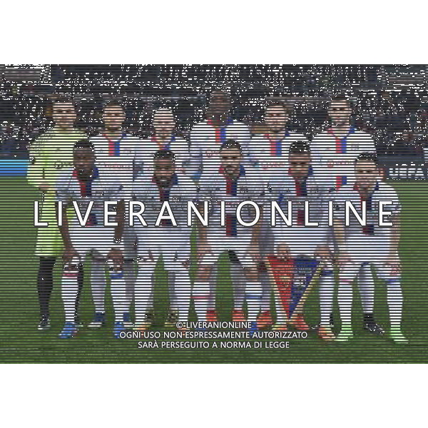 UEFA Europa League 2016/2017 Ottavi di Finale Ritorno Roma - 16.03.2017 Roma-Olympique Lyon Nella Foto:Lione Squadra Formazione Lopes,Mammana,Diakhaby,Tolisso,Lacazette,Jallet,Morel,Gonalons,Cornet,Valbuena,Tousart /Ph.Vitez-Ag. Aldo Liverani