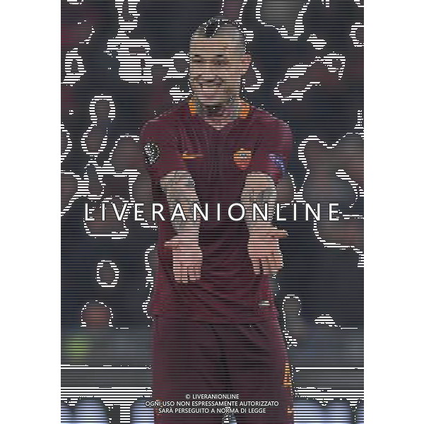 UEFA Europa League 2016/2017 Ottavi di Finale Ritorno Roma - 16.03.2017 Roma-Olympique Lyon Nella Foto:nainggolan /Ph.Vitez-Ag. Aldo Liverani
