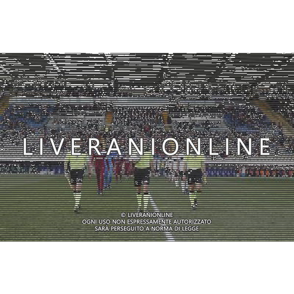 Parma Calcio 1913 - Alma Juventus Fano Campionato di calcio Lega Pro girone B 19/03/2017 nella foto: l\'ingresso dei giocatori Â©Claudio Zamagni/Agenzia Aldo Liverani / AGENZIA ALDO LIVERANI SAS