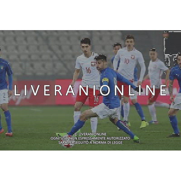 KRAKOW 23.03.2017 SPORT PILKA NOZNA MIEDZYNARODOWY MECZ TOWARZYSKI POLSKA U21 - WLOCHY U21 NZ. BARTOSZ KAPUSTKA (POL) MARCO BENASSI (ITA) FOT. MICHAL CHWIEDUK / FOKUSMEDIA / NEWSPIX.PL KRAKOW 23.03.2017 SPORT FOOTBALL INTERNATIONAL FRIENDLY MATCH POLAND U21 - ITALY U21 FOT. MICHAL CHWIEDUK / FOKUSMEDIA / NEWSPIX.PL --- Newspix.pl / AGENZIA ALDO LIVERANI SAS - ITALY ONLY EDITORIAL USE ONLY