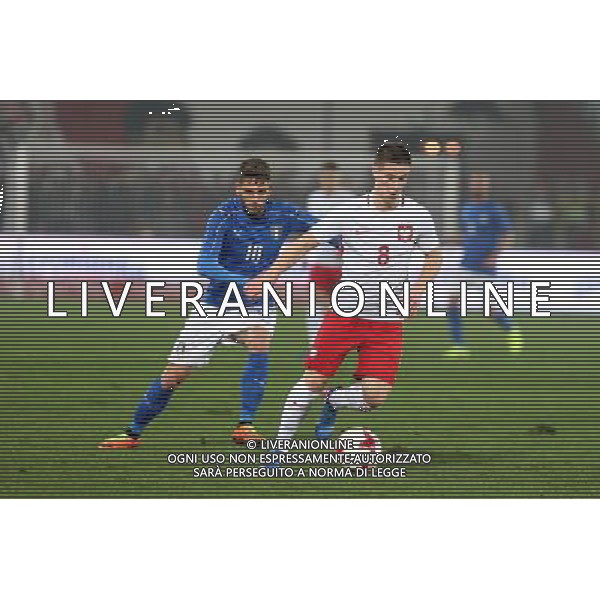 KRAKOW 23.03.2017 SPORT PILKA NOZNA MIEDZYNARODOWY MECZ TOWARZYSKI POLSKA U21 - WLOCHY U21 NZ. DOMENICO BERARDI (ITA) RADOSLAW MURAWSKI (POL) FOT. MICHAL CHWIEDUK / FOKUSMEDIA / NEWSPIX.PL KRAKOW 23.03.2017 SPORT FOOTBALL INTERNATIONAL FRIENDLY MATCH POLAND U21 - ITALY U21 FOT. MICHAL CHWIEDUK / FOKUSMEDIA / NEWSPIX.PL --- Newspix.pl / AGENZIA ALDO LIVERANI SAS - ITALY ONLY EDITORIAL USE ONLY