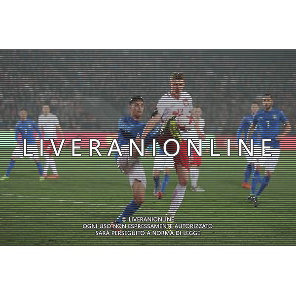 KRAKOW 23.03.2017 MECZ TOWARZYSKI U-21: POLSKA - WLOCHY --- INTERNATIONAL FRIENDLY FOOTBALL MATCH U21 IN CRACOW: POLAND - ITALY LORENZO PELLEGRINI PAWEL DAWIDOWICZ FOT. PIOTR KUCZA/FOTOPYK / NEWSPIX.PL --- Newspix.pl / AGENZIA ALDO LIVERANI SAS - ITALY ONLY EDITORIAL USE ONLY