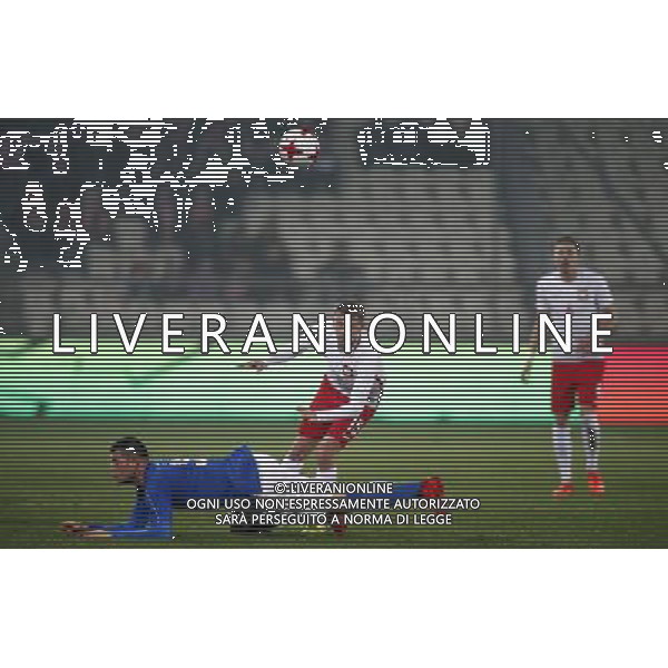 KRAKOW STADION CRACOVII 23.03.2017 MECZ TOWARZYSKI U-21 PILKA NOZNA POLSKA (BIALO-CZERWONE) - WLOCHY (niebiesko-biale) NZ Alberto Cerri , Jaroslaw Kubicki , Jan Bednarek . FOT TOMASZ WANTULA / NEWSPIX.PL KRAKOW 23.03.2017 FOOTBALL MEN\'S UNDER 21 FRIENDLY GAME POLAND - ITALY TOMASZ WANTULA / NEWSPIX.PL --- Newspix.pl / AGENZIA ALDO LIVERANI SAS - ITALY ONLY EDITORIAL USE ONLY