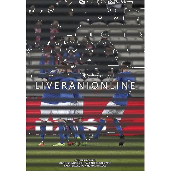 KRAKOW STADION CRACOVII 23.03.2017 MECZ TOWARZYSKI U-21 PILKA NOZNA POLSKA (BIALO-CZERWONE) - WLOCHY (niebiesko-biale) NZ Lorenzo Pellegrini gol bramka radosc 0:1 . FOT TOMASZ WANTULA / NEWSPIX.PL KRAKOW 23.03.2017 FOOTBALL MEN\'S UNDER 21 FRIENDLY GAME POLAND - ITALY TOMASZ WANTULA / NEWSPIX.PL --- Newspix.pl / AGENZIA ALDO LIVERANI SAS - ITALY ONLY EDITORIAL USE ONLY