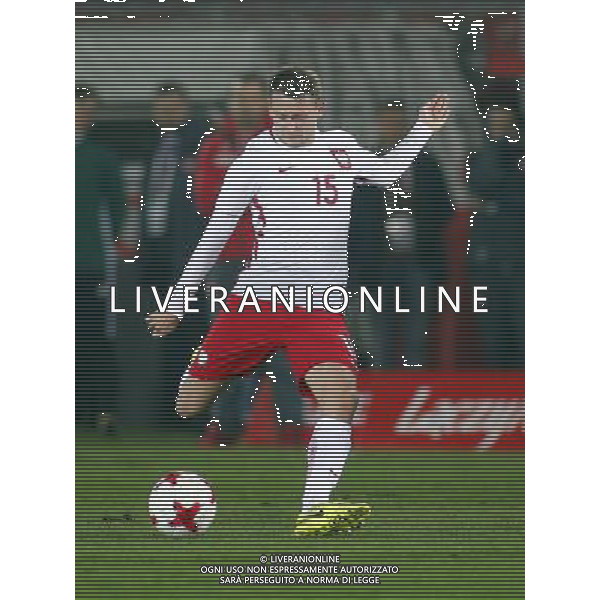 KRAKOW STADION CRACOVII 23.03.2017 MECZ TOWARZYSKI U-21 PILKA NOZNA POLSKA (BIALO-CZERWONE) - WLOCHY (niebiesko-biale) NZ Jaroslaw Kubicki . FOT TOMASZ WANTULA / NEWSPIX.PL KRAKOW 23.03.2017 FOOTBALL MEN\'S UNDER 21 FRIENDLY GAME POLAND - ITALY TOMASZ WANTULA / NEWSPIX.PL --- Newspix.pl / AGENZIA ALDO LIVERANI SAS - ITALY ONLY EDITORIAL USE ONLY