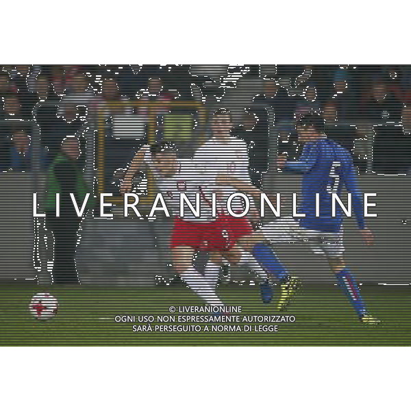 KRAKOW STADION CRACOVII 23.03.2017 MECZ TOWARZYSKI U-21 PILKA NOZNA POLSKA (BIALO-CZERWONE) - WLOCHY (niebiesko-biale) NZ Mariusz Stepinski , Patryk Lipski , Alex Ferrari . FOT TOMASZ WANTULA / NEWSPIX.PL KRAKOW 23.03.2017 FOOTBALL MEN\'S UNDER 21 FRIENDLY GAME POLAND - ITALY TOMASZ WANTULA / NEWSPIX.PL --- Newspix.pl / AGENZIA ALDO LIVERANI SAS - ITALY ONLY EDITORIAL USE ONLY