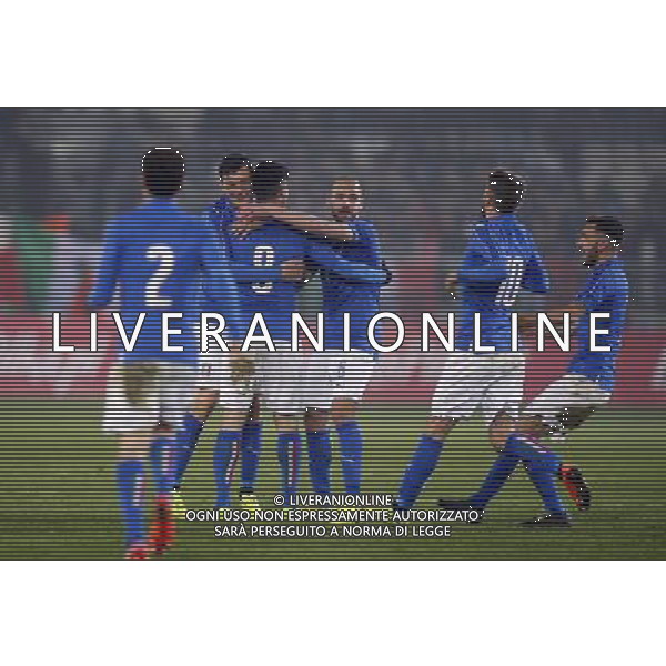 KRAKOW STADION CRACOVII 23.03.2017 MECZ TOWARZYSKI U-21 PILKA NOZNA POLSKA (BIALO-CZERWONE) - WLOCHY (niebiesko-biale) NZ Marco Benassi gol bramka radosc 1:2 . FOT TOMASZ WANTULA / NEWSPIX.PL KRAKOW 23.03.2017 FOOTBALL MEN\'S UNDER 21 FRIENDLY GAME POLAND - ITALY TOMASZ WANTULA / NEWSPIX.PL --- Newspix.pl / AGENZIA ALDO LIVERANI SAS - ITALY ONLY EDITORIAL USE ONLY