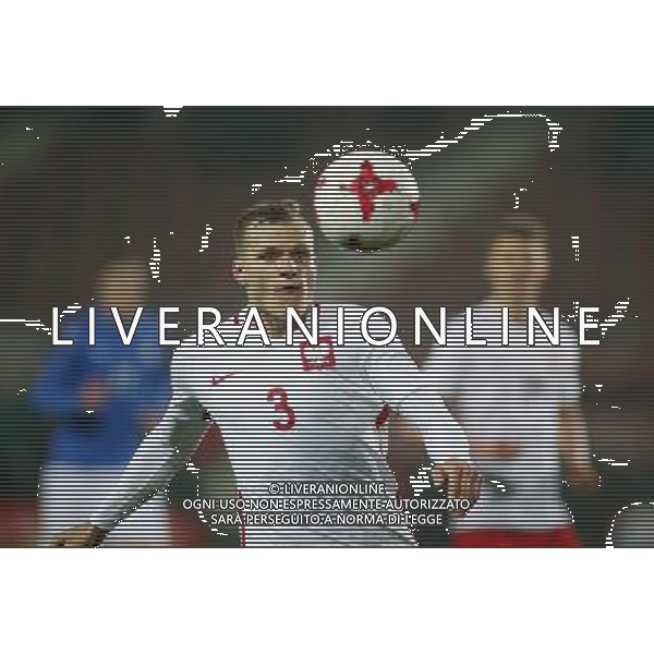 KRAKOW STADION CRACOVII 23.03.2017 MECZ TOWARZYSKI U-21 PILKA NOZNA POLSKA (BIALO-CZERWONE) - WLOCHY (niebiesko-biale) NZ Pawel Jaroszynski . FOT TOMASZ WANTULA / NEWSPIX.PL KRAKOW 23.03.2017 FOOTBALL MEN\'S UNDER 21 FRIENDLY GAME POLAND - ITALY TOMASZ WANTULA / NEWSPIX.PL --- Newspix.pl / AGENZIA ALDO LIVERANI SAS - ITALY ONLY EDITORIAL USE ONLY