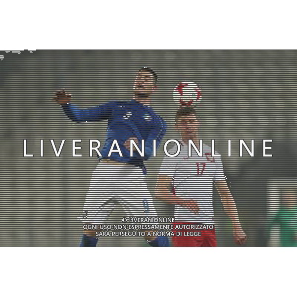 23.03.2017 KRAKOW UL. KALUZY ( POLAND ) PILKA NOZNA ( FOOTBALL ) MECZ TOWARZYSKI REPREZENTACJI NARODOWYCH U-21 ( INTERNATIONAL FRIENDLY GAME UNDER-21 ) MECZ POLSKA - WLOCHY ( POLAND - ITALY ) NZ ALBERTO CERRI, PAWEL DAWIDOWICZ FOTO LUKASZ GROCHALA/CYFRASPORT / NEWSPIX.PL --- Newspix.pl / AGENZIA ALDO LIVERANI SAS - ITALY ONLY EDITORIAL USE ONLY