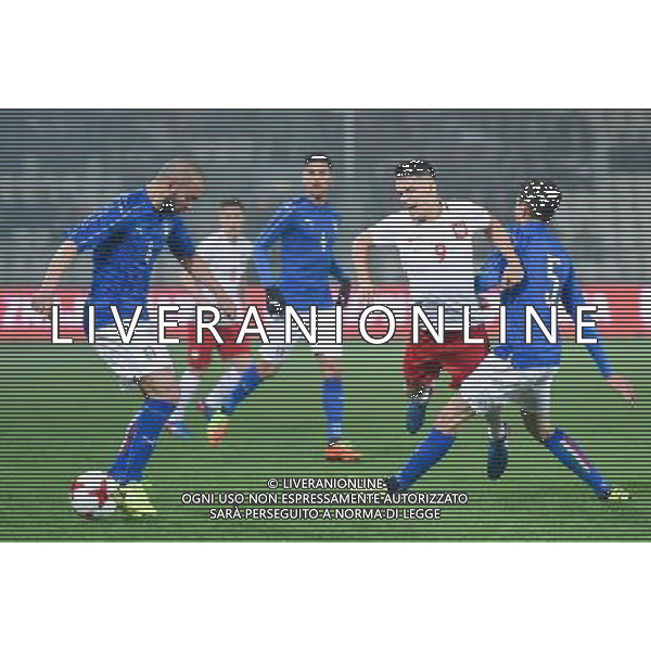 23.03.2017 KRAKOW UL. KALUZY ( POLAND ) PILKA NOZNA ( FOOTBALL ) MECZ TOWARZYSKI REPREZENTACJI NARODOWYCH U-21 ( INTERNATIONAL FRIENDLY GAME UNDER-21 ) MECZ POLSKA - WLOCHY ( POLAND - ITALY ) NZ DAVIDE BIRASCHI MARIUSZ STEPINSKI ALEX FERRARI FOTO MARCIN PIRGA / CYFRASPORT / NEWSPIX.PL --- Newspix.pl / AGENZIA ALDO LIVERANI SAS - ITALY ONLY EDITORIAL USE ONLY