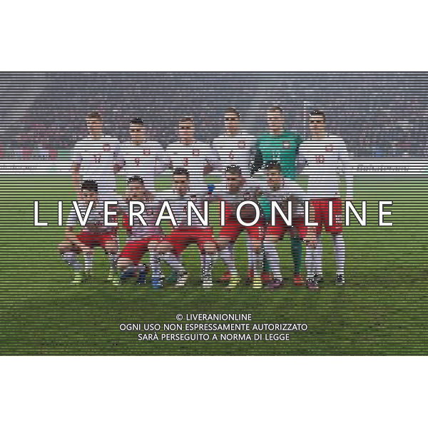23.03.2017 KRAKOW UL. KALUZY ( POLAND ) PILKA NOZNA ( FOOTBALL ) MECZ TOWARZYSKI REPREZENTACJI NARODOWYCH U-21 ( INTERNATIONAL FRIENDLY GAME UNDER-21 ) MECZ POLSKA - WLOCHY ( POLAND - ITALY ) NZ PAWEL DAWIDOWICZ MARIUSZ STEPINSKI PAWEL JAROSZYNSKI JAN BEDNAREK JAKUB WRABEL PATRYK LIPSKI BARTOSZ KAPUSTKA RADOSLAW MURAWSKI TOMASZ KEDZIORA JAROSLAW KUBICKI DAWID KOWNACKI ZDJECIE GRUPOWE TEAM PHOTO - FORMAZIONE POLONIA FOTO MICHAL STANCZYK / CYFRASPORT / NEWSPIX.PL --- Newspix.pl / AGENZIA ALDO LIVERANI SAS - ITALY ONLY EDITORIAL USE ONLY