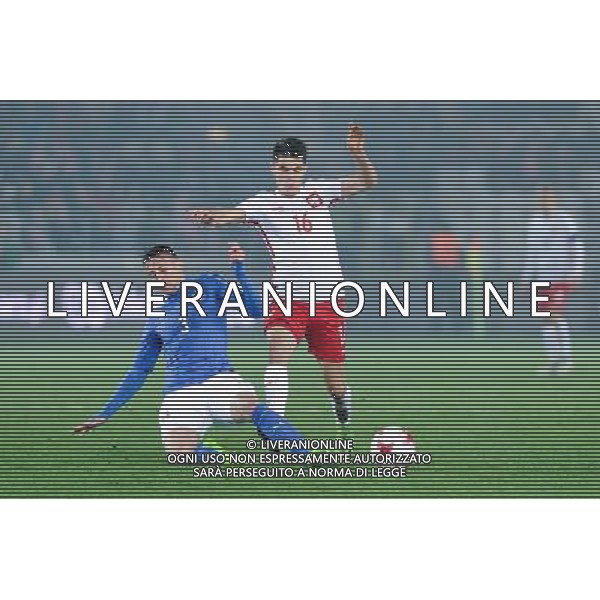 23.03.2017 KRAKOW UL. KALUZY ( POLAND ) PILKA NOZNA ( FOOTBALL ) MECZ TOWARZYSKI REPREZENTACJI NARODOWYCH U-21 ( INTERNATIONAL FRIENDLY GAME UNDER-21 ) MECZ POLSKA - WLOCHY ( POLAND - ITALY ) NZ ANTONIO BARRECA BARTOSZ KAPUSTKA FOTO MICHAL STANCZYK / CYFRASPORT / NEWSPIX.PL --- Newspix.pl / AGENZIA ALDO LIVERANI SAS - ITALY ONLY EDITORIAL USE ONLY