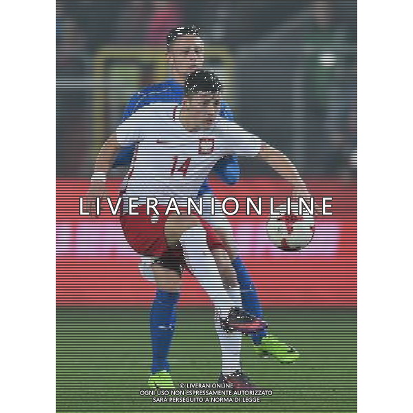 2017.03.23 Krakow Pilka nozna mecz towarzyski kadry U21 Polska U21 - Wlochy U21 N/z Dawid Kownacki Foto Lukasz Laskowski / PressFocus 2017.03.23 Krakow Football Under-21 friendly game Poland U21 vs Italy U21 Dawid Kownacki Credit: Lukasz Laskowski / PressFocus / NEWSPIX.PL --- Newspix.pl / AGENZIA ALDO LIVERANI SAS - ITALY ONLY EDITORIAL USE ONLY