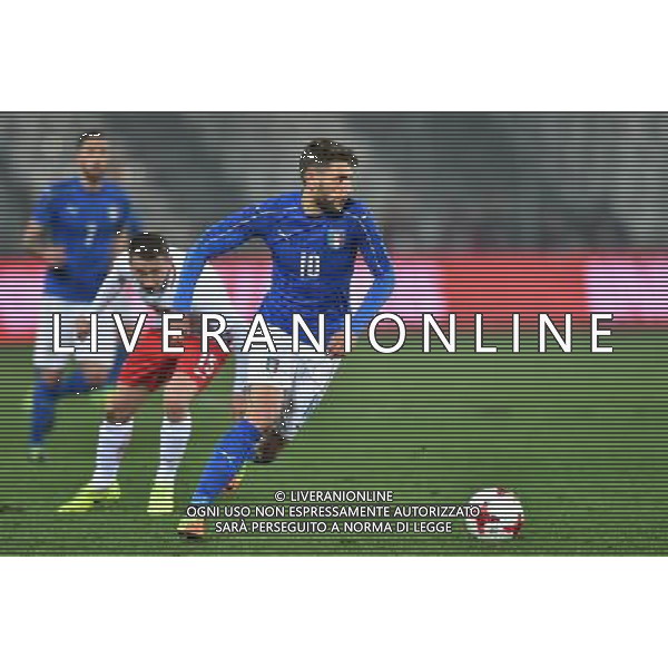 2017.03.23 Krakow Pilka nozna mecz towarzyski kadry U21 Polska U21 - Wlochy U21 N/z Domenico Berardi Foto Lukasz Laskowski / PressFocus 2017.03.23 Krakow Football Under-21 friendly game Poland U21 vs Italy U21 Domenico Berardi Credit: Lukasz Laskowski / PressFocus / NEWSPIX.PL --- Newspix.pl / AGENZIA ALDO LIVERANI SAS - ITALY ONLY EDITORIAL USE ONLY