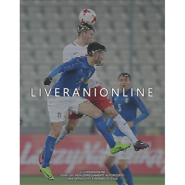 2017.03.23 Krakow Pilka nozna mecz towarzyski kadry U21 Polska U21 - Wlochy U21 N/z Marco Benassi Dawid Kownacki Foto Lukasz Laskowski / PressFocus 2017.03.23 Krakow Football Under-21 friendly game Poland U21 vs Italy U21 Marco Benassi Dawid Kownacki Credit: Lukasz Laskowski / PressFocus / NEWSPIX.PL --- Newspix.pl / AGENZIA ALDO LIVERANI SAS - ITALY ONLY EDITORIAL USE ONLY