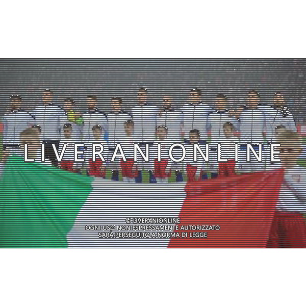 2017.03.23 Krakow Pilka nozna mecz towarzyski kadry U21 Polska U21 - Wlochy U21 N/z team Italy zdjecie grupowe Foto Lukasz Laskowski / PressFocus 2017.03.23 Krakow Football Under-21 friendly game Poland U21 vs Italy U21 team Italy zdjecie grupowe - FORMAZIONE ITALIA SCHIERATA DURANTE L\'INNO NAZIONALE Credit: Lukasz Laskowski / PressFocus / NEWSPIX.PL --- Newspix.pl / AGENZIA ALDO LIVERANI SAS - ITALY ONLY EDITORIAL USE ONLY