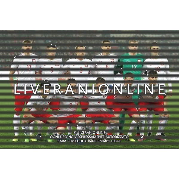 2017.03.23 Krakow Pilka nozna , Mlodziezowa Reprezentacja Polski Polska U21 - Wlochy U21 N/z Reprezentacja Polski przed meczem Foto Krzysztof Porebski / PressFocus 2017.03.23 Football , Polish U21 National Team Poland U-21 - Italy U-21 Polish national team - FORMAZIONE POLONIA Credit: Krzysztof Porebski / PressFocus / NEWSPIX.PL --- Newspix.pl / AGENZIA ALDO LIVERANI SAS - ITALY ONLY EDITORIAL USE ONLY