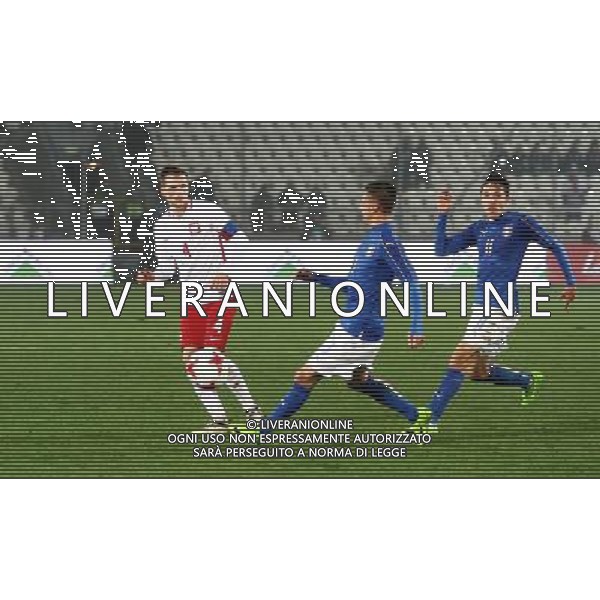 2017.03.23 Krakow Pilka nozna , Mlodziezowa Reprezentacja Polski Polska U21 - Wlochy U21 N/z Tomasz Kedziora , Antonio Barreca , Federico Chiesa Foto Krzysztof Porebski / PressFocus 2017.03.23 Football , Polish U21 National Team Poland U-21 - Italy U-21 Tomasz Kedziora , Antonio Barreca , Federico Chiesa Credit: Krzysztof Porebski / PressFocus / NEWSPIX.PL --- Newspix.pl / AGENZIA ALDO LIVERANI SAS - ITALY ONLY EDITORIAL USE ONLY