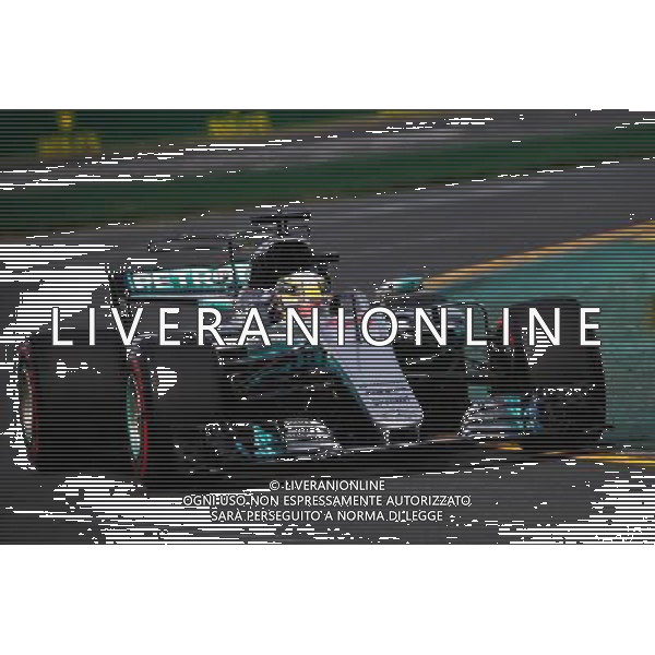 Lewis Hamilton (GBR) Mercedes AMG F1 W08. 24.03.2017. Formula 1 World Championship, Rd 1, Australian Grand Prix, Albert Park, Melbourne, Australia, Practice Day. AG ALDO LIVERANI SAS ONLY ITALY