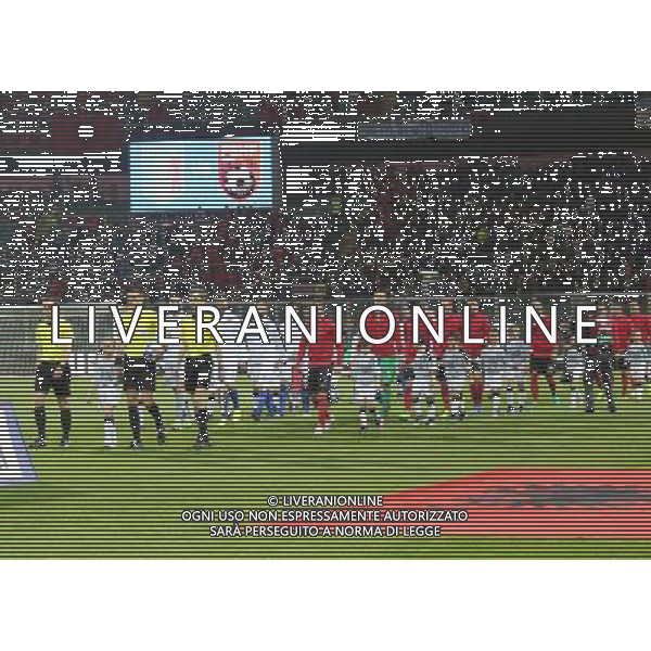 Italia - Albania, partita gruppo G di qualificazione ai Mondiali di calcio di Russia 2018 al \'Renzo Barbera\' di Palermo 24 marzo 2017 nella foto ingresso in campo delle squadre ©SERGI / AGENZIA ALDO LIVERANI SAS