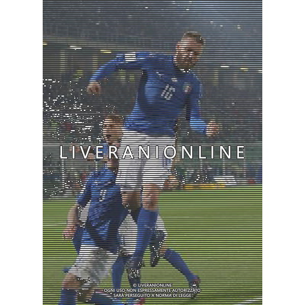 Italia - Albania, partita gruppo G di qualificazione ai Mondiali di calcio di Russia 2018 al \'Renzo Barbera\' di Palermo 24 marzo 2017 nella foto esultanza dopo il gol su rigore di daniele de rossi del 1-0 ©SERGI / AGENZIA ALDO LIVERANI SAS