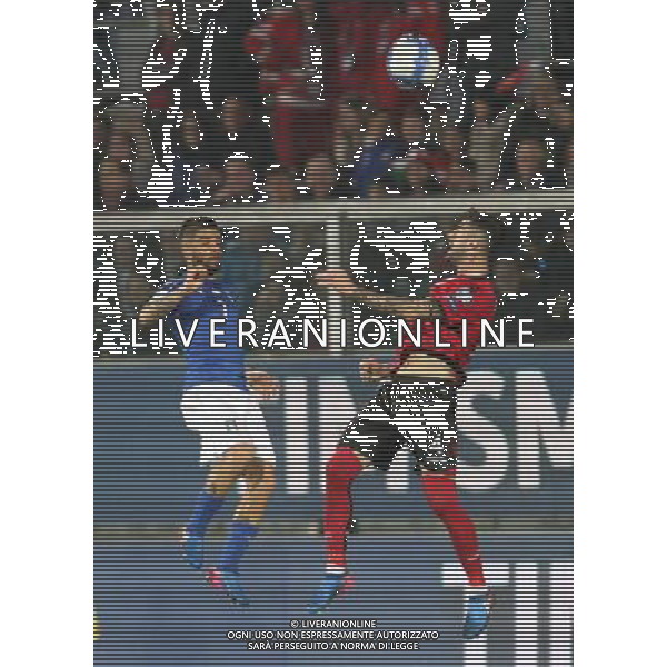 Italia - Albania, partita gruppo G di qualificazione ai Mondiali di calcio di Russia 2018 al \'Renzo Barbera\' di Palermo 24 marzo 2017 nella foto lorenzo insigne e hysaj ©SERGI / AGENZIA ALDO LIVERANI SAS