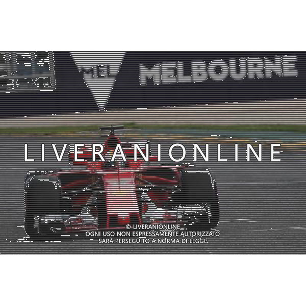 Sebastian Vettel (GER) Ferrari SF70H. 25.03.2017. Formula 1 World Championship, Rd 1, Australian Grand Prix, Albert Park, Melbourne, Australia, Qualifying Day. ONLY ITALY AG ALDO LIVERANI SAS
