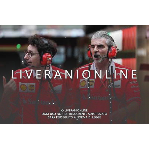 (L to R): Mattia Binotto (ITA) Ferrari Chief Technical Officer with Maurizio Arrivabene (ITA) Ferrari Team Principal. 25.03.2017. Formula 1 World Championship, Rd 1, Australian Grand Prix, Albert Park, Melbourne, Australia, Qualifying Day. ONLY ITALY AG ALDO LIVERANI SAS