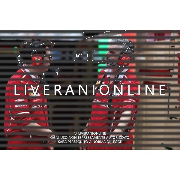 (L to R): Mattia Binotto (ITA) Ferrari Chief Technical Officer with Maurizio Arrivabene (ITA) Ferrari Team Principal. 25.03.2017. Formula 1 World Championship, Rd 1, Australian Grand Prix, Albert Park, Melbourne, Australia, Qualifying Day. ONLY ITALY AG ALDO LIVERANI SAS