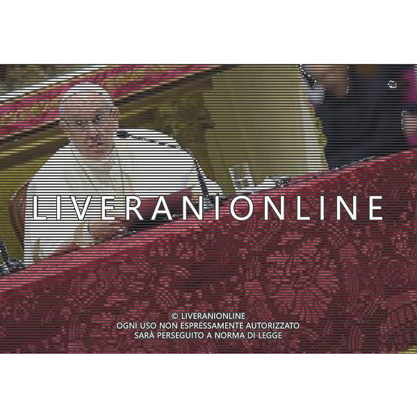 Visita Pastorale di sua Santita\' Papa Francesco a Milano Milano - 25.03.2017 Nella Foto:Sua Santita\' Papa Francesco nel Duomo di Milano /Ph.Vitez-Ag. Aldo Liverani