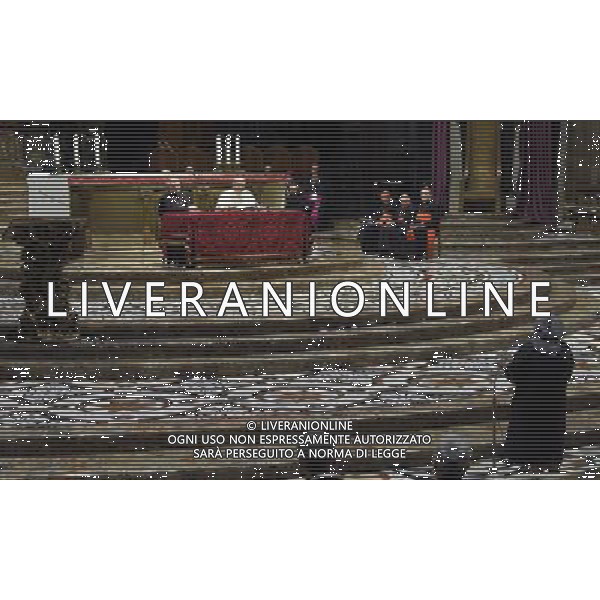 Visita Pastorale di sua Santita\' Papa Francesco a Milano Milano - 25.03.2017 Nella Foto:Sua Santita\' Papa Francesco nel Duomo di Milano con il Cardinale Scola /Ph.Vitez-Ag. Aldo Liverani