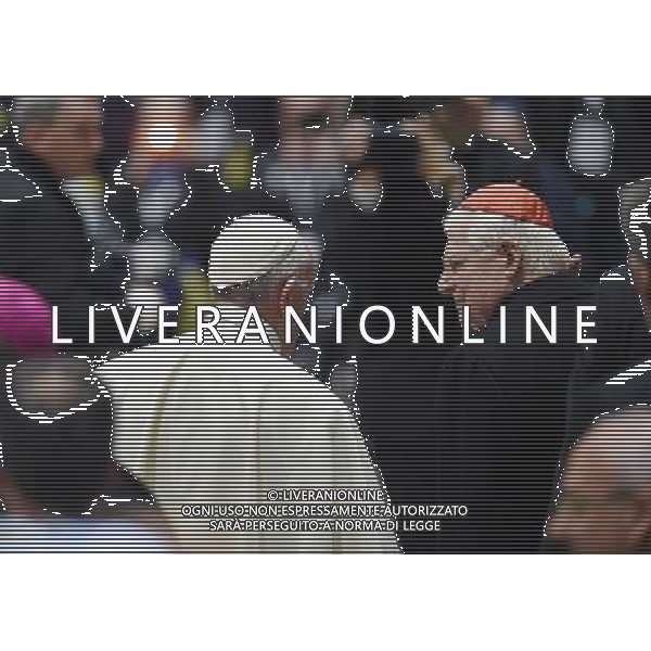 Visita Pastorale di sua Santita\' Papa Francesco a Milano Milano - 25.03.2017 Nella Foto:Sua Santita\' Papa Francesco nel Duomo di Milano con il Cardinale Angelo Scola /Ph.Vitez-Ag. Aldo Liverani
