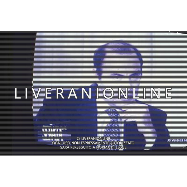 Bruno Paolo Vespa giornalista, conduttore televisivo e scrittore italiano - Retrospettiva nella foto nel 1990 ©ARCHIVIO / AGENZIA ALDO LIVERANI SAS