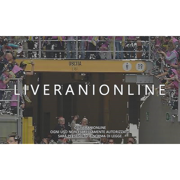 Visita Pastorale di sua Santita\' Papa Francesco a Milano Milano - 25.03.2017 Nella Foto:sua SantitaÕ Papa Francesco incontra i cresimandi allo stadio San Siro di Milano con il Cardinale Angelo Scola /Ph.Vitez-Ag. Aldo Liverani