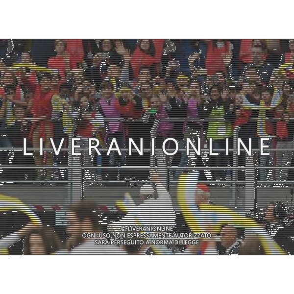 Visita Pastorale di sua Santita\' Papa Francesco a Milano Milano - 25.03.2017 Nella Foto:sua Santitaâ€™ Papa Francesco incontra i cresimandi allo stadio San Siro di Milano /Ph.Vitez-Ag. Aldo Liverani