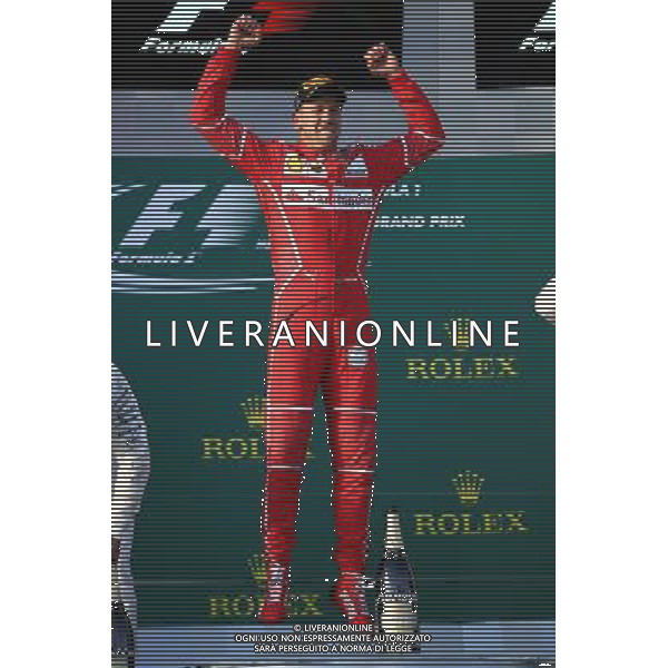 1st place Sebastian Vettel (GER) Ferrari. 26.03.2017. Formula 1 World Championship, Rd 1, Australian Grand Prix, Albert Park, Melbourne, Australia, Race Day. ONLY ITALY AG ALDO LIVERANI SAS
