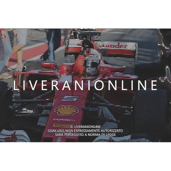 Race winner Sebastian Vettel (GER) Ferrari SF70H celebrates in parc ferme. 26.03.2017. Formula 1 World Championship, Rd 1, Australian Grand Prix, Albert Park, Melbourne, Australia, Race Day. ONLY ITALY AG ALDO LIVERANI SAS