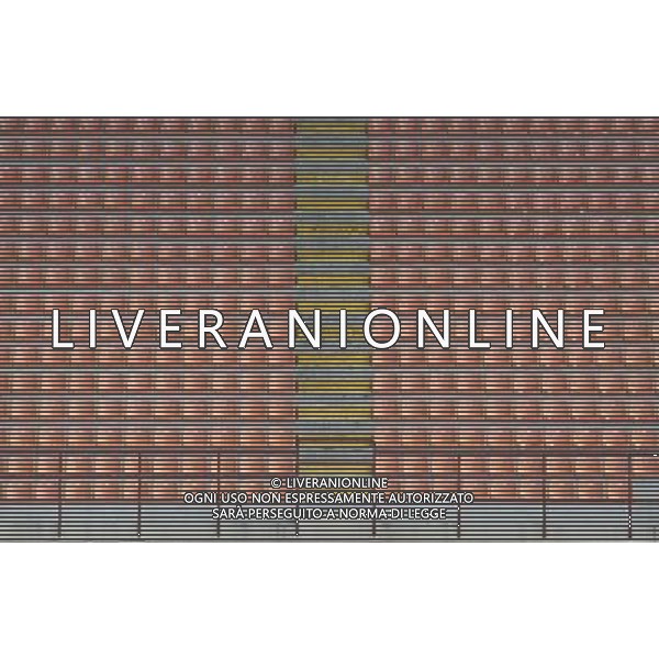 Milano ( MI ) 25/03/2017 Stadio San Siro il Papa incontra i cresimandi e cresimati Nella foto: gli spalti vuoti in attesa dell\'arrivo dei fedeli PH Lauro Montagnini / AGENZIA ALDO LIVERANI SAS Visita Pastorale di sua Santita\' Papa Francesco a Milano che incontra i cresimandi allo stadio San Siro 25.03.2017