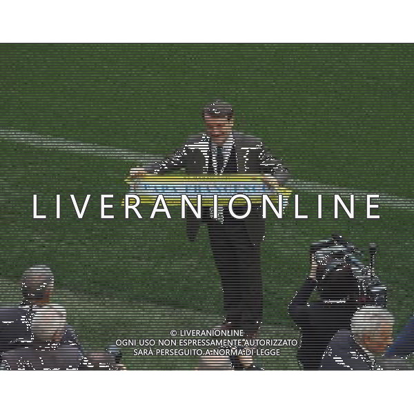 Milano ( MI ) 25/03/2017 Stadio San Siro il Papa incontra i cresimandi e cresimati Nella foto: Giacomino Poretti PH Lauro Montagnini / AGENZIA ALDO LIVERANI SAS Visita Pastorale di sua Santita\' Papa Francesco a Milano che incontra i cresimandi allo stadio San Siro 25.03.2017