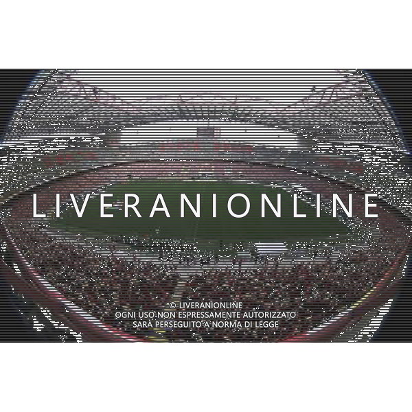 Milano ( MI ) 25/03/2017 Stadio San Siro il Papa incontra i cresimandi e cresimati Nella foto: veduta interna panoramica dei fedeli PH Lauro Montagnini / AGENZIA ALDO LIVERANI SAS Visita Pastorale di sua Santita\' Papa Francesco a Milano che incontra i cresimandi allo stadio San Siro 25.03.2017