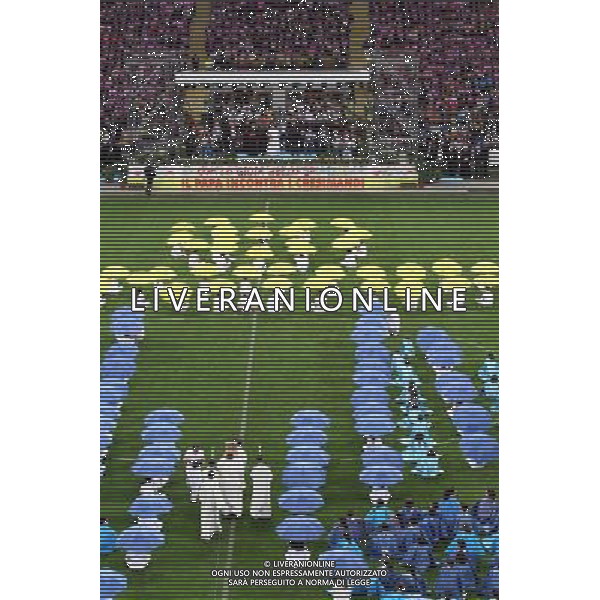 Milano ( MI ) 25/03/2017 Stadio San Siro il Papa incontra i cresimandi e cresimati Nella foto: Lettura della Bibbia PH Lauro Montagnini / AGENZIA ALDO LIVERANI SAS Visita Pastorale di sua Santita\' Papa Francesco a Milano che incontra i cresimandi allo stadio San Siro 25.03.2017