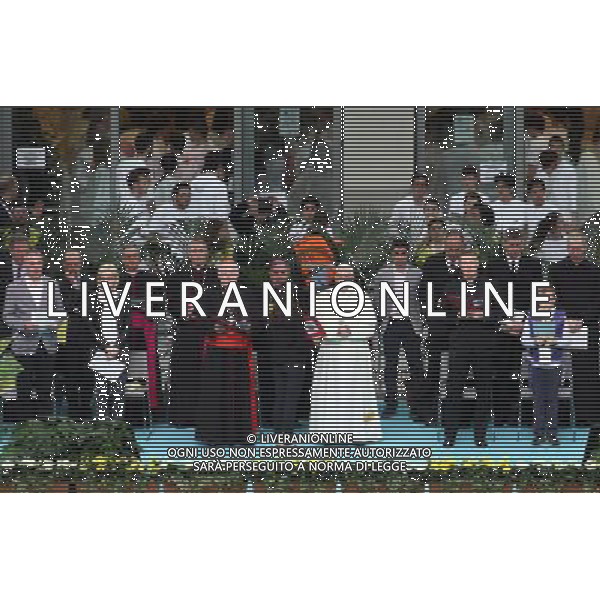 Milano ( MI ) 25/03/2017 Stadio San Siro il Papa incontra i cresimandi e cresimati Nella foto: Papa Francesco PH Lauro Montagnini / AGENZIA ALDO LIVERANI SAS Visita Pastorale di sua Santita\' Papa Francesco a Milano che incontra i cresimandi allo stadio San Siro 25.03.2017