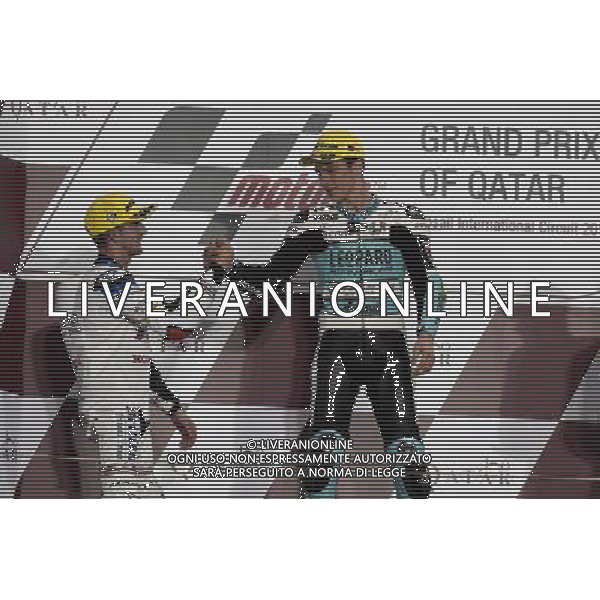 27.03.2017. Losail International Circuit. Doha, Qatar.John McPhee e Joan Mir. foto g. piazzolla-ag aldo liverani sas