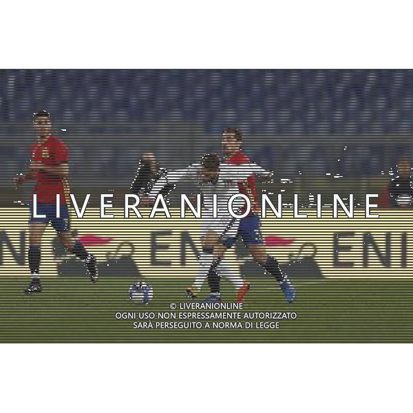 Amichevole Italia - Spagna Nazionale under 21 27/03/2017 nella foto: Berardi Domenico (Sassuolo) Castro Jonni Â©Claudio Zamagni/Agenzia Aldo Liverani Berardi Domenico (Sassuolo) Castro Jonni during international friendly soccer match between Italy and Spain under 21 at Rome Olympic Stadium on March 27 2017 photo credit by Claudio Zamagni/Aldo Liverani Photo Agency / AGENZIA ALDO LIVERANI SAS