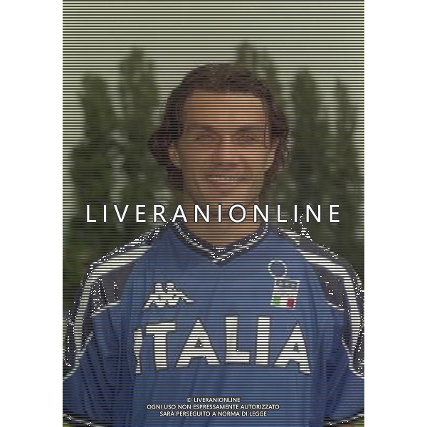 MAGGIO 1999 COVERCIANO RITIRO NAZIONALE ITALIANA NELLA FOTO PAOLO MALDINI AG ALDO LIVERANI SAS