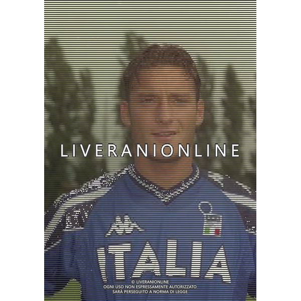 MAGGIO 1999 COVERCIANO RITIRO NAZIONALE ITALIANA NELLA FOTO FRANCESCO TOTTI AG ALDO LIVERANI SAS