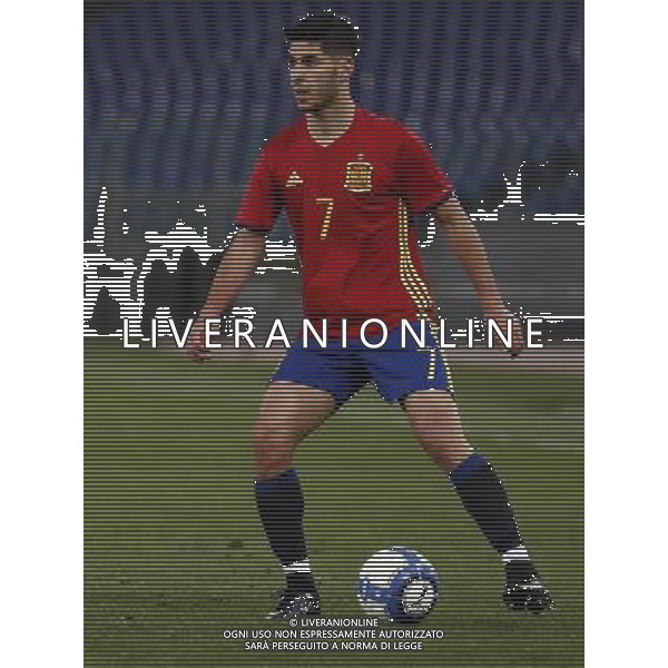 Amichevole Italia - Spagna Nazionale under 21 27/03/2017 nella foto: Asensio Marco ©Claudio Zamagni/Agenzia Aldo Liverani Asensio Marco during international friendly soccer match between Italy and Spain under 21 at Rome Olympic Stadium on March 27 2017 photo credit by Claudio Zamagni/Aldo Liverani Photo Agency