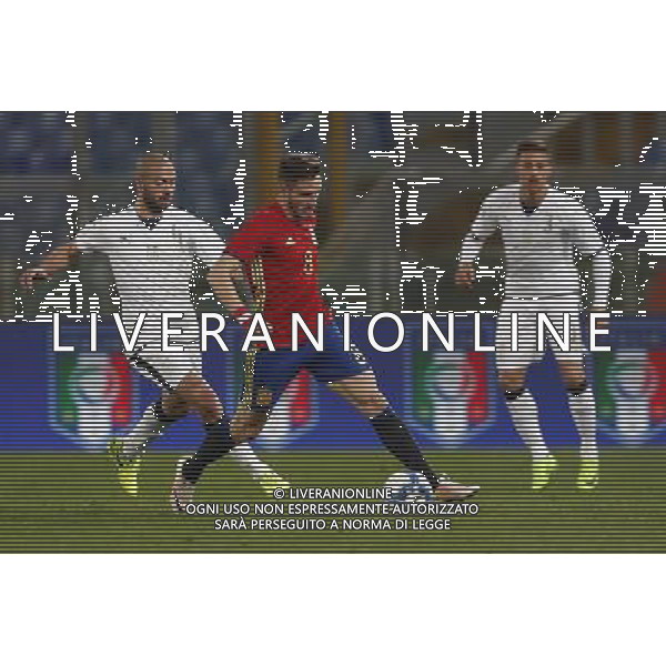 Amichevole Italia - Spagna Nazionale under 21 27/03/2017 nella foto: Biraschi Davide (Genoa) Niguez Saœl ©Claudio Zamagni/Agenzia Aldo Liverani : Biraschi Davide (Genoa) Niguez Saœ during international friendly soccer match between Italy and Spain under 21 at Rome Olympic Stadium on March 27 2017 photo credit by Claudio Zamagni/Aldo Liverani Photo Agency