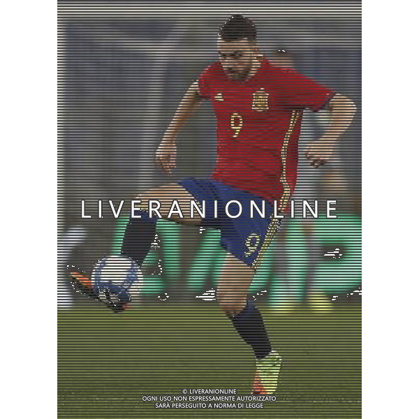 Amichevole Italia - Spagna Nazionale under 21 27/03/2017 nella foto: Mayoral Borja ©Claudio Zamagni/Agenzia Aldo Liverani Mayoral Borja during international friendly soccer match between Italy and Spain under 21 at Rome Olympic Stadium on March 27 2017 photo credit by Claudio Zamagni/Aldo Liverani Photo Agency