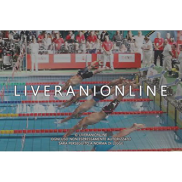 Milano ( MI ) 10/03/2017 7 Trofeo citta di Milano -- 100m Stile Libero Assoluti Maschili Nella foto: Vas.1 Filippo Magnini, vas.2 Alessandro Bori, vas.3 Ivano Vendrame, vas.4 Alessandro Miressi, vas.5 Apostolos Christou, vas.6 Marco Orsi, vas.7 Matteo Senor e vas.8 Michele La Trofa PH Lauro Montagnini